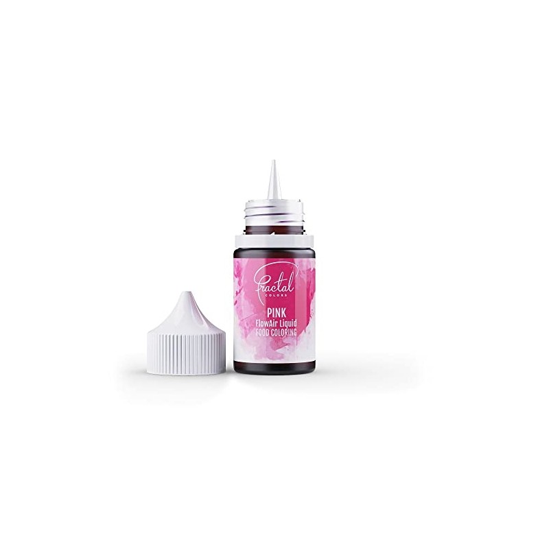 Fractal Colours FlowAir Airbrush Liquid Food Colouring 30ml Pink