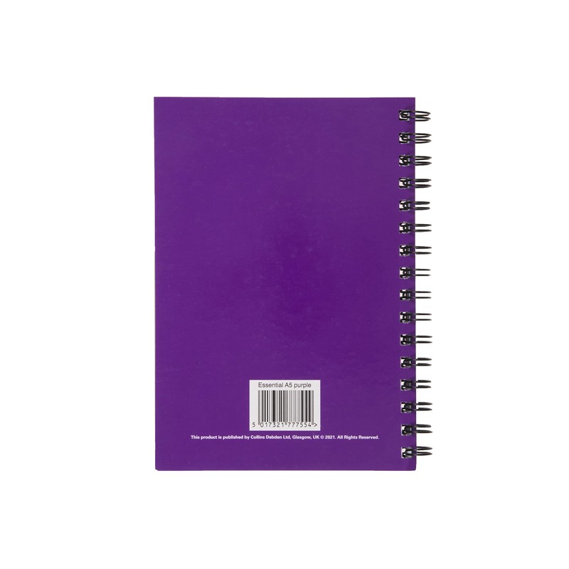 Collins Essential A5 Ruled Notebook 80 Pages Purple