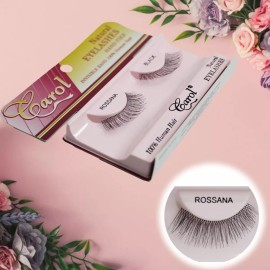 Carol Pestaña Postiza Tira Invisible Cabello Humano Rossana