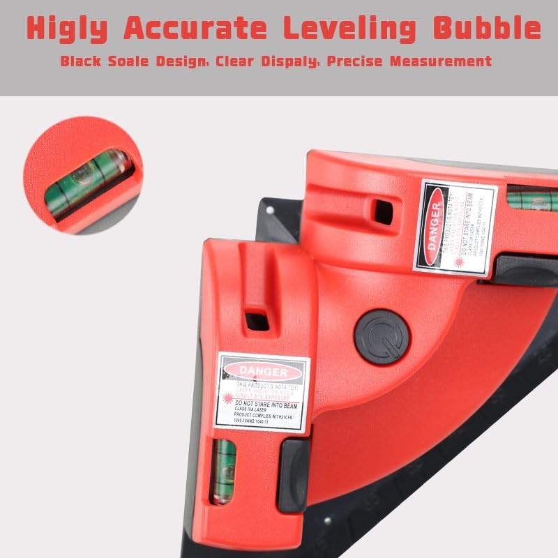 VortecSys Square Laser Right Angle 90 Degree Level - 30ft