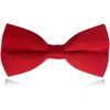 NECOTIA Men's Bow Tie, Stylish, Single Bowtie, Black, Plain, Wedding,