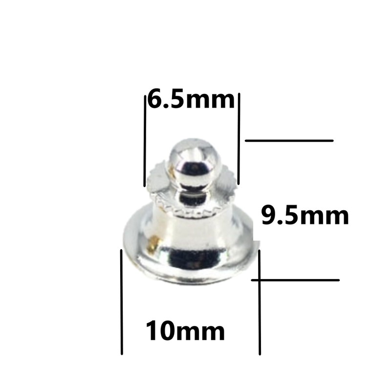 Badge Back Hardware Tie Tack Pin Badge Catch Clasp Deluxe