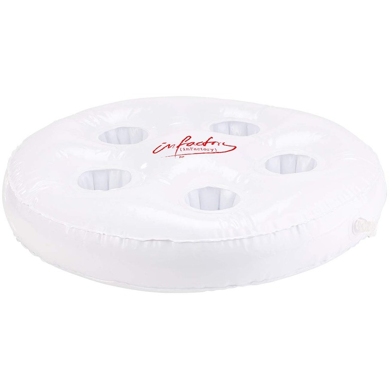 infactory Pool Tray: Inflatable Swimming Drink Holder, 5 Brackets, Diameter