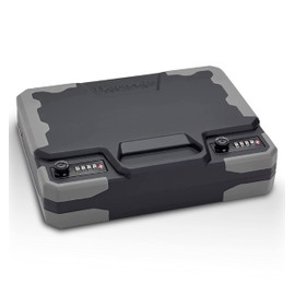 Hornady Treklite Combination Lock Box XXL, 95260 - Travel Safe Lightweight Gun Lock Box with Dual 4-Digit TSA Combination Locks - Protects Firearms, Ammo, & Valuables - 12.2 x 10.1 x 3.3 Inches