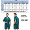SWOMOG Mens Silk Satin Pajamas Sets Short Sleeve PJs Sets