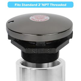 Transfer Tank Vented Fuel Cap w/Threaded Neck,Diesel Tank Cap with 2 Inch Base,Fuel Venting Pressure Tank Cap for Diesel Transfer Tank,Fuel Transfer tank,Vented Fuel Storage Tank & Auxiliary Fuel Tank