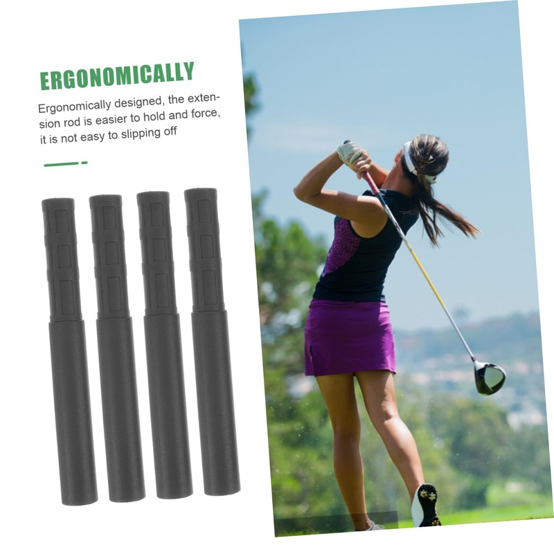 KOMBIUDA 4pcs Carbon Fiber Golf Shaft Extenders Lightweight Easy to