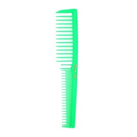 Krest 6000 7 in. Teasing Combs Lift Vent Hair Combs Pack Space Tooth Wide teeth Comb 12 Pc. (Neon Green)
