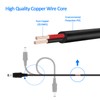 BOAVISION DC 12V Power Cord,33ft(10m) Extension Cord DC Cable 2.1mm