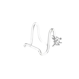 OnFireGuy Clear Acrylic Plate Display Easel 3" Rod, 10 Pack