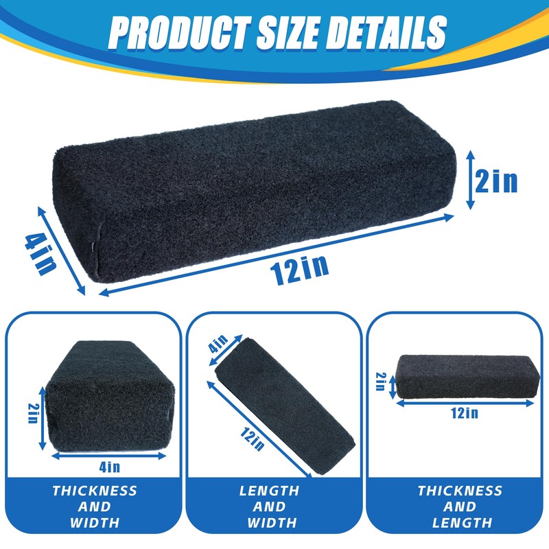 Desunqin 2 Pack Carpeted Marine Boat Trailer Bunks, Boat or