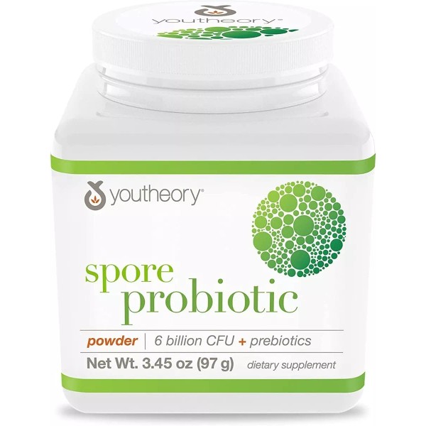 Youtheory Spore Probiotic  6 Billion + Prebiotic  97g