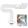 iKALULA 1 1/4 Inch Sink Siphon, Space-Saving Siphon, 360° Adjustable,