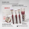 BEILI Vegan Makeup Brushes 9pcs Brush Set Makeup, Makeup Brush