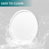 Silicone Bathroom Tray Round Vanity Tray Decorative Soap Holder Kitchen