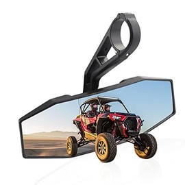 WMPHE Center Rear View Mirror Replacement for 2015-2022 Polaris general RZR Ranger 570/900/1000 XP,Arctic Cat Wildcat RTV UTV Rear View Mirror, Only for 1.75-inch Roll Bar, Replace OEM 2881540