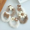 (Byeolbyeol Changgo) G Mink Fur Scrunchie 5-Piece Set Soft / (별별창고)G 밍크퍼 곱창밴드 5개 세트 부드러운