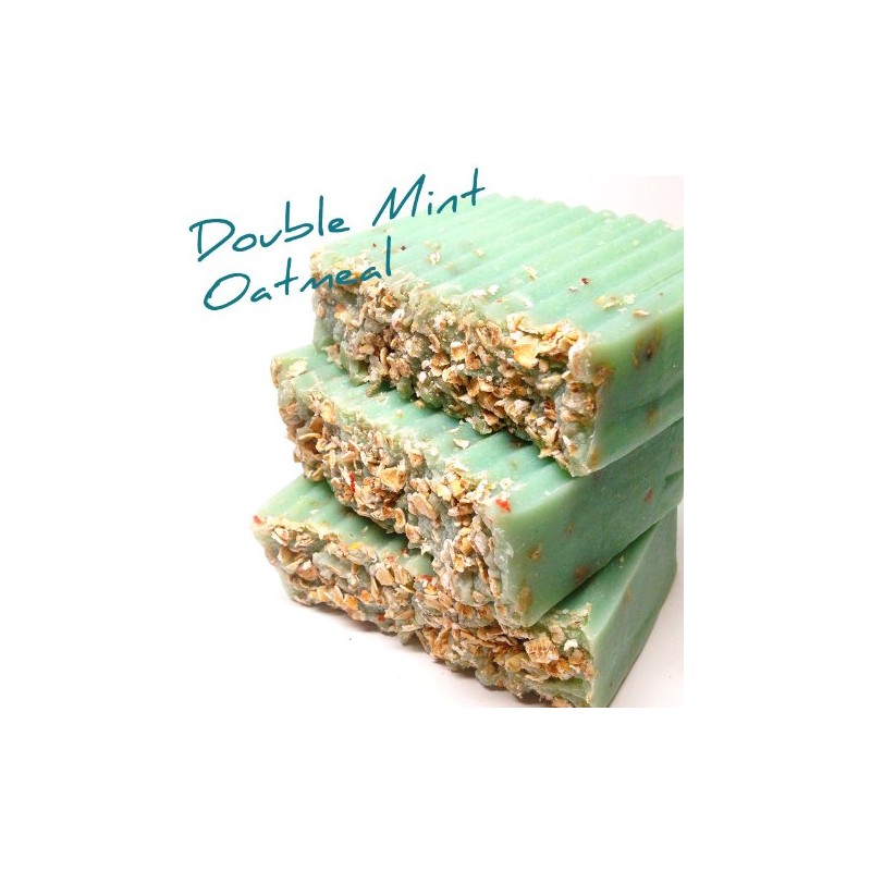 Double Mint Oatmeal Natural Soap
