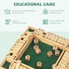 WOODENFUN 2-4 Players Shut The Box Game with 8 Dice