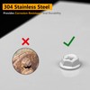Allkeen White Painted Self Tapping Gutter Screws #8 x 1/2"