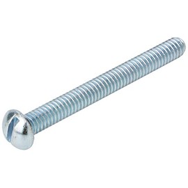 Merriway BH06045 (20 Pcs) Round Head Whitworth Machine Screws with Steel Hex Nuts BZP 2.1/2 x 1/4 Inch - Pack of 20 Pieces