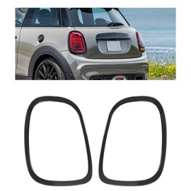 HECASA Tail Light Bezel Pair Compatible with 2014-2024 Mini Coopers F55 F56 F57 Models Replacement for MC2812101 MC2813101 Rear Lamp Trim Driver & Passenger Side Plastic(ABS) Painted Black