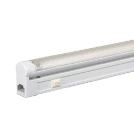 Jesco Lighting SG5-35SW/64 Sleek Plus Classic Grounded 35-Watt T5 Light Fixture, 6400K Color, White Finish, With Switch
