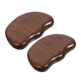 FRCOLOR 2pcs Wooden Gua Board for Massage Portable Scraping Tool for Muscle Relief and Relaxation Sandalwood Design for Home Use