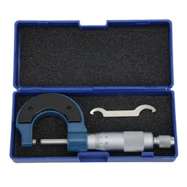 Micrometer 0‑25mm Scale Outside Diameter Carbon Steel Spiral Locking Measuring Instrument