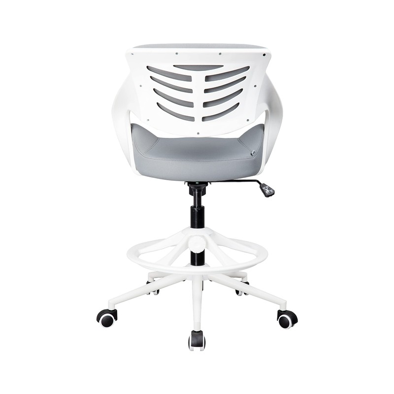 BOJUZIJA Tall Office Chair,Drafting Chair,Standing Computer Desk Chair with Foot