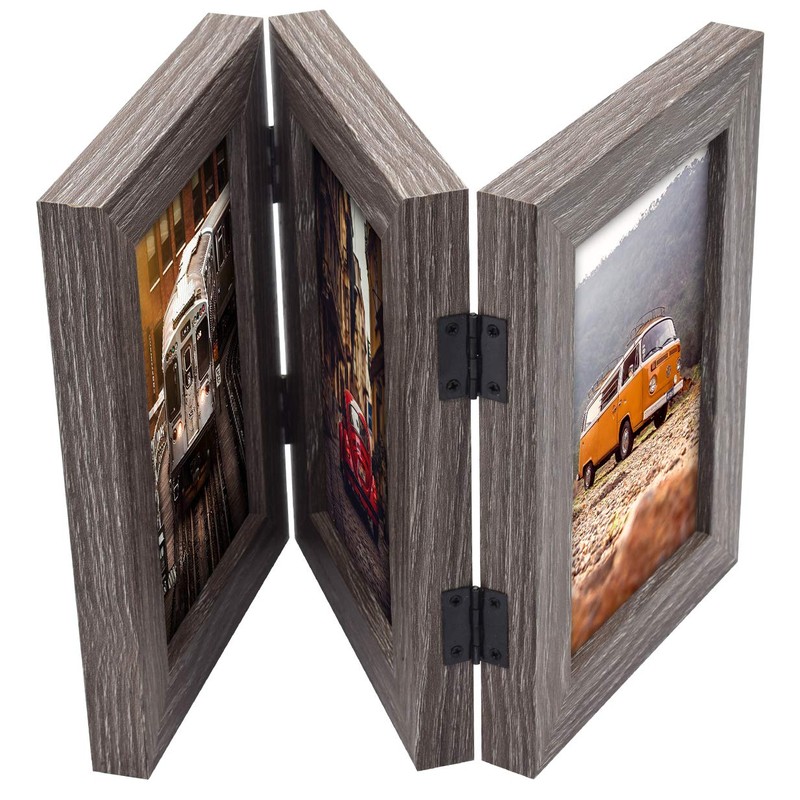 Frametory, Triple Hinged Picture Frame - Made to Display Pictures,