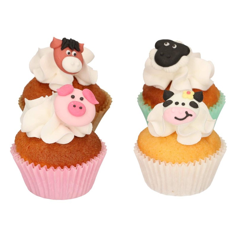 FunCakes Zucker Dekorationen Bauernhoftiere Set/12