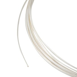 24 Gauge 925 Sterling Silver Wires Half Hard Round Craft Wires for DIY Jewelry Making, 4.92Feet