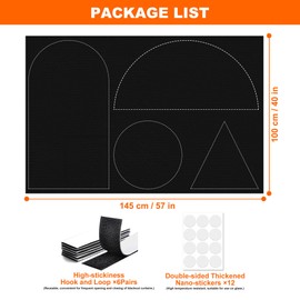 100% Black Out Window Cover Portable Blackout Shades Adhesive Thermal Blackout Blinds No Drill Guard Blind for Window Shades Temporary Room Home 40" x 57" Darkening Shades for Skylight RV Dorm