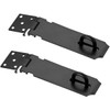 3" Black Heavy Duty Secure Door Latch Hasp and Staple
