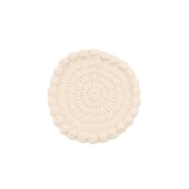 Afternoon Tea Living JE30 Cup & Saucer Knit Pot Mat, White