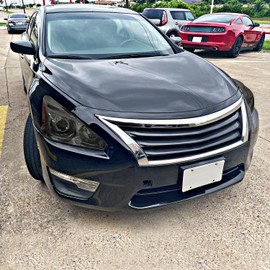 Spec-D Tuning Smoke Projector Headlights Signal Lamps Compatible with 2013-2015 Nissan Altima Sedan, Left + Right Pair Headlamps Assembly