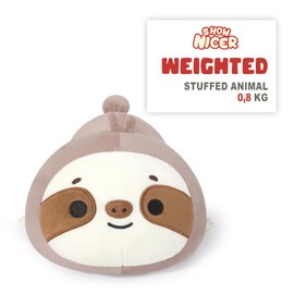 shownicer Weight Animals Sloth 0.82 kg Weighted Cuddly Toy Sloth Stuffed Toy Plush Toy Sloth Plush Cushion Toy Throw Cushion Gift for Adults Children 3+ Years (Sloth, 35 cm)