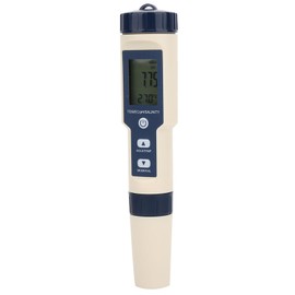 Digital Salinity Meter, EZ-9909 5 in 1 5 in 1 Salinity PH Temp EC and TDS Meter Water Quality Testing Meter PH Salinity TDS EC Tester with Backlight