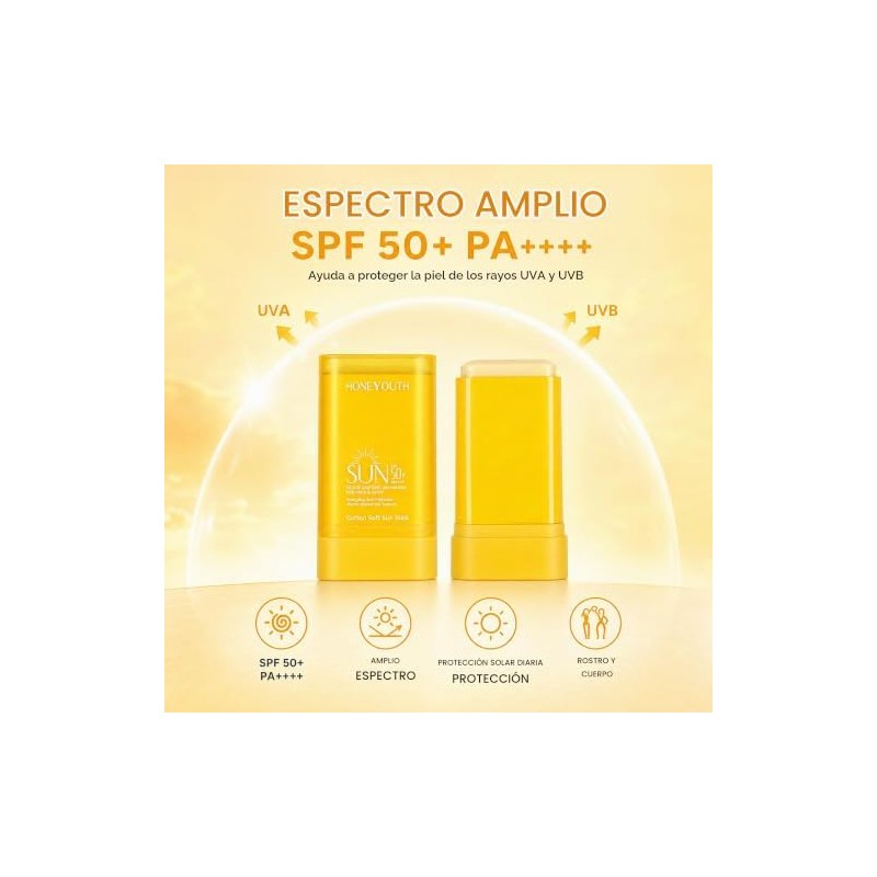 Barra De Protección Solar Para Rostro Y Cuerpo, Barra De