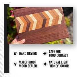 Real Milk Paint Real Milk Paint, Half and Half, Pure Tung Oil and Orange Peel Oil for Wood Finishing, Cutting Boards, Butcher Blocks, Clay, Stone, and Slate, Food Grade, 32 oz.