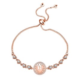 FEELMEM Inspirational Phoenix Gift Rising Phoenix Slider Bracelet Fire Bird Jewelry Phoenix Recovery Gifts (Phoenix Bracelet)