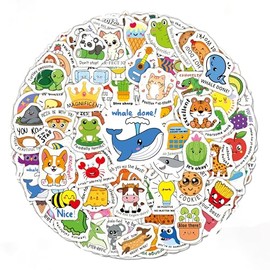 300pcs Teacher Stickers for Kids Classroom Must Haves - Waterproof Reward Stickers for Students, Teacher Supplies with Unique Designs - Perfect for Classroom Rewards & Home Encouragement