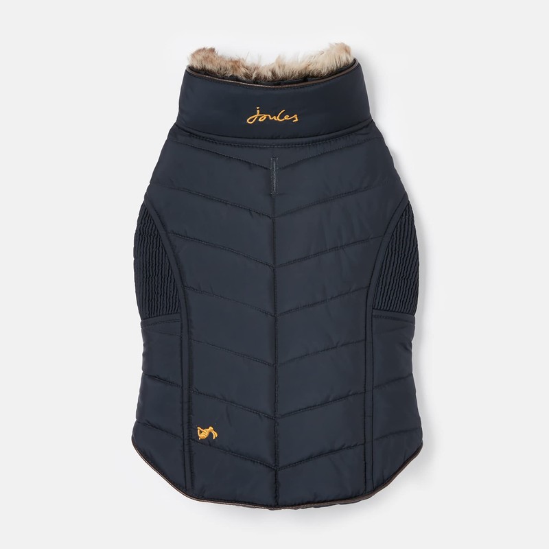 Rosewood Joules Cherington Coat For Dogs, Small Navy Blue