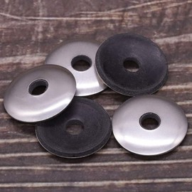 #12 x 3/4" (OD) Stainless Rubber Sealing Washers EPDM Neoprene Rubber Bonded Sealing Washers, Stainless Steel 304 (18-8), 100 of Pack