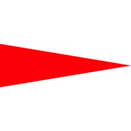 Japanese Green Cross 208703 Green Cross Marking Stickers, Red, 0.2 x 0.6 inches (5 x 15 mm), Triangle, Set of 100, PET