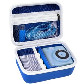 Againmore Children's Camera Bag Compatible with Greenkinder/for Uleway/for Gofunly/for Nuotun Digital Camera. Instant Camera Storage Box (Deep Blue), Deep Blue, No