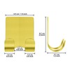 Razor Holder for Shower + Adhesive Wall Hooks, Premium 304