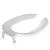 Commercial Heavy Duty Open Front Toilet Seat Without Cover, Thickened
