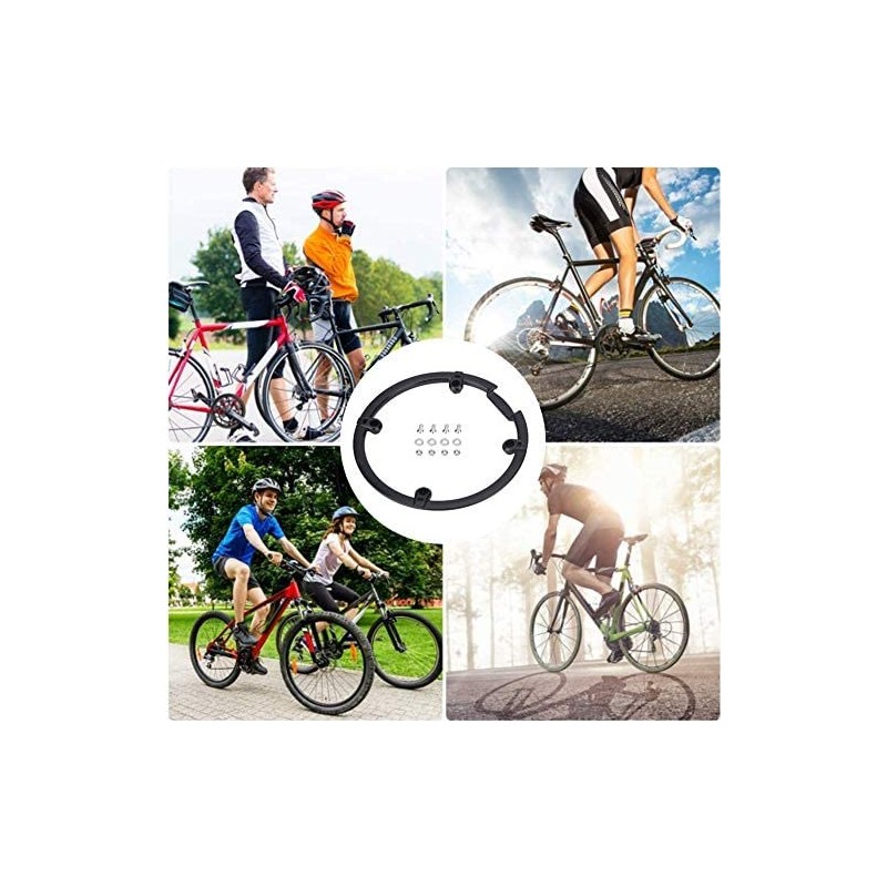 Chain Guard Protector, Black Plastic Chain Wheel Crankset Cover for